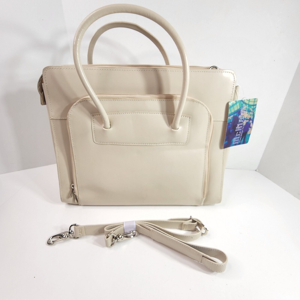 McKlein Lake Forest 15.6 Inch Ladies Leather Case w Removable Sleeve 94337 NWT